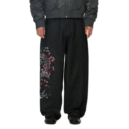 "yakuza" raw Denim black 02