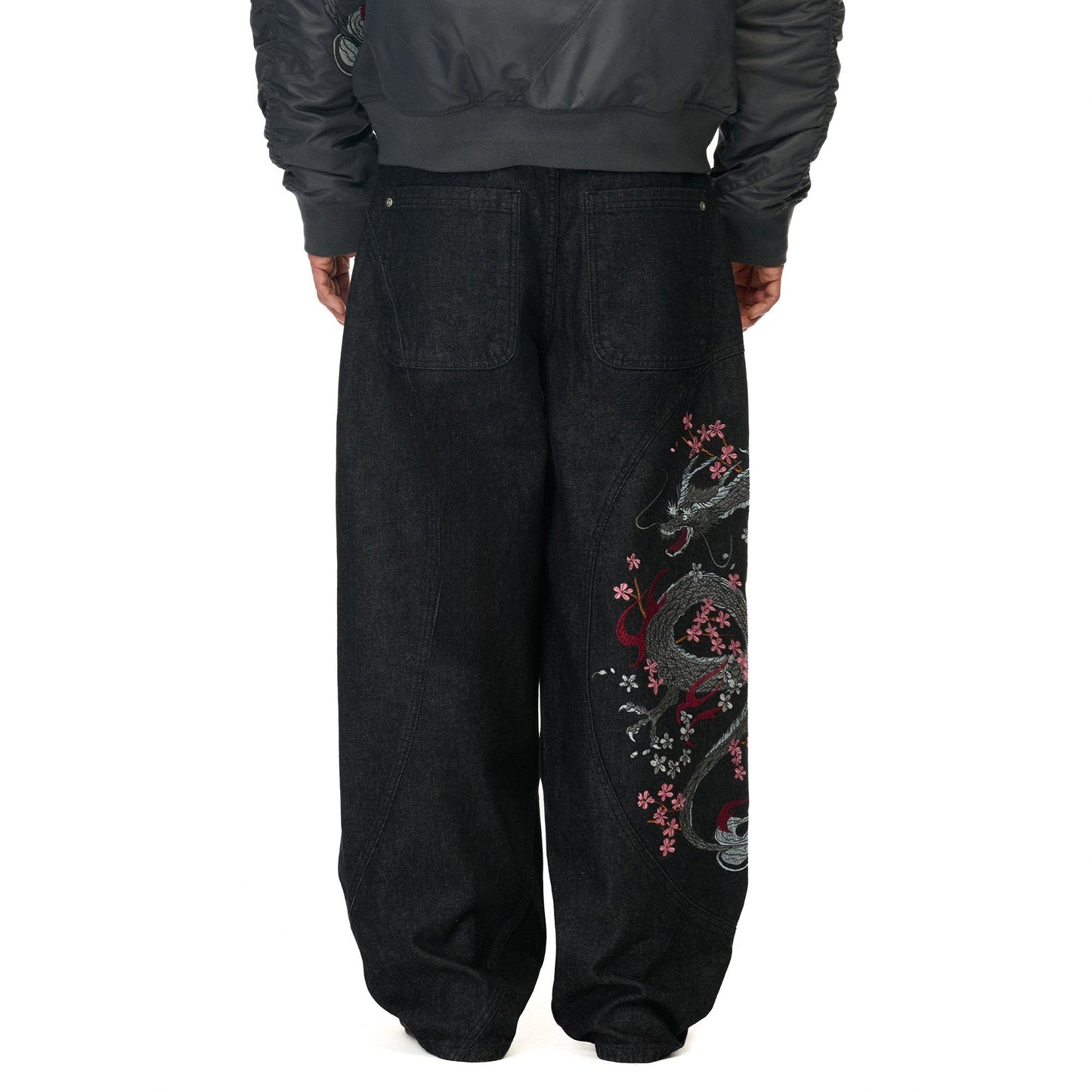 "yakuza" raw Denim black 02