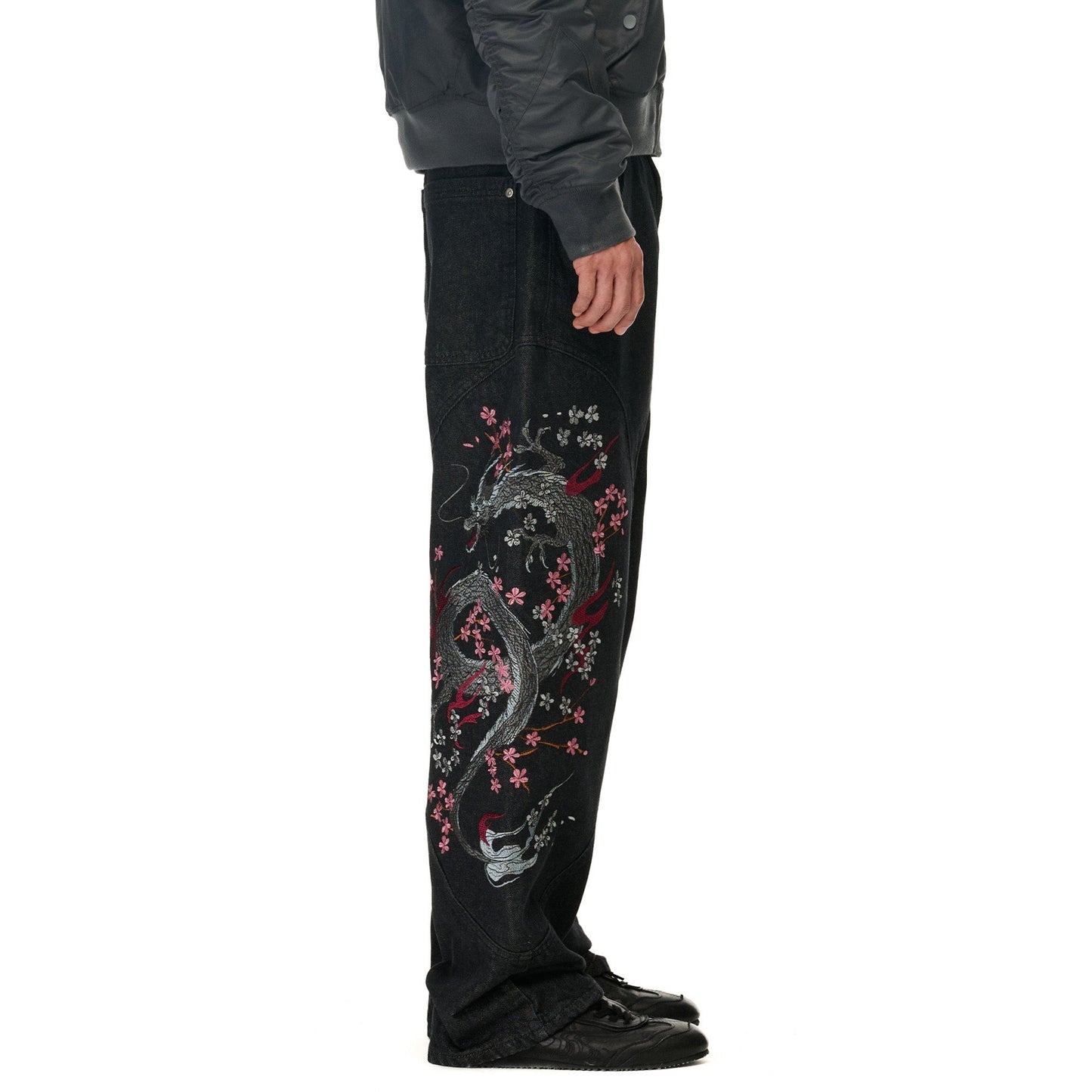 "yakuza" raw Denim black 02