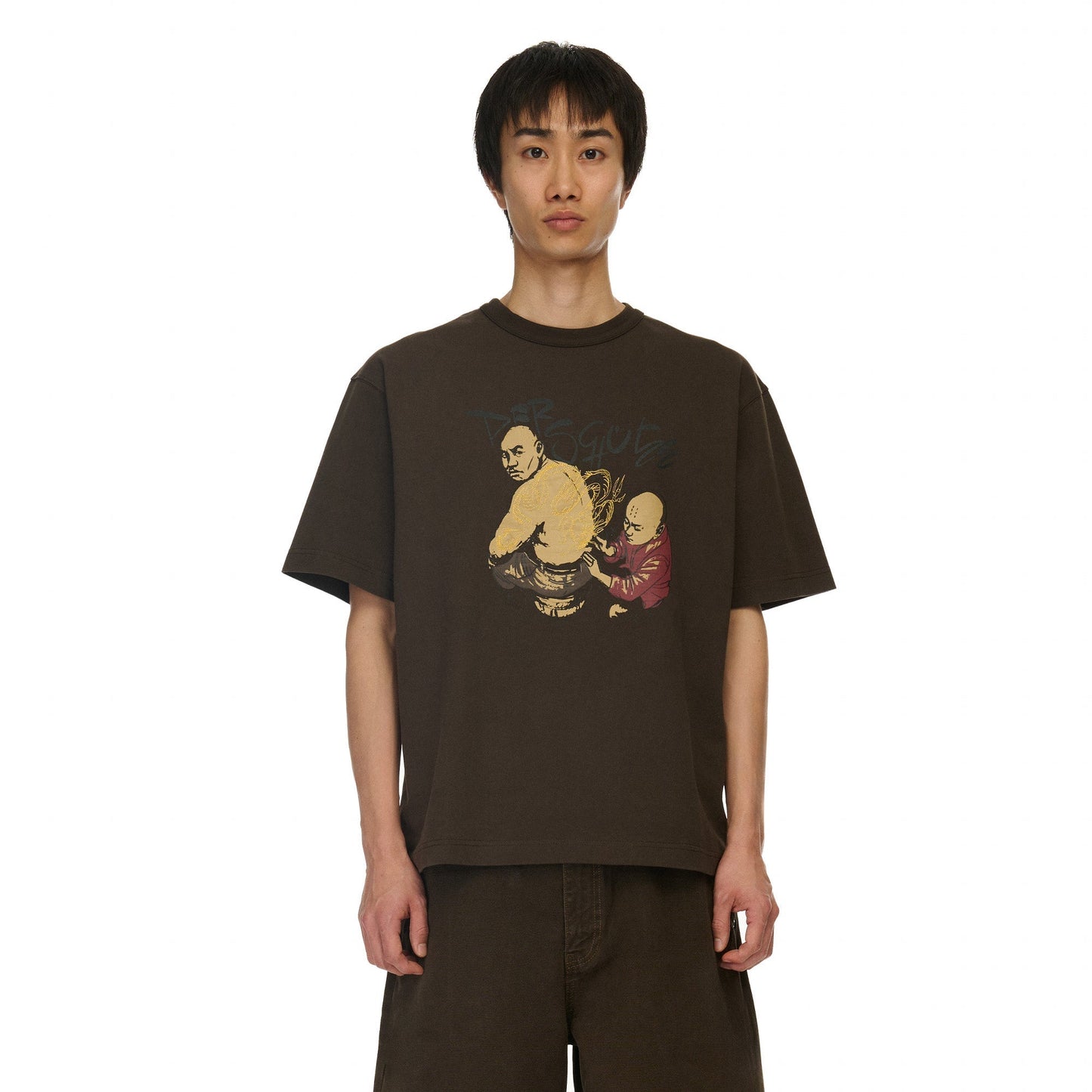 "yakuza" T Shirt dark brown