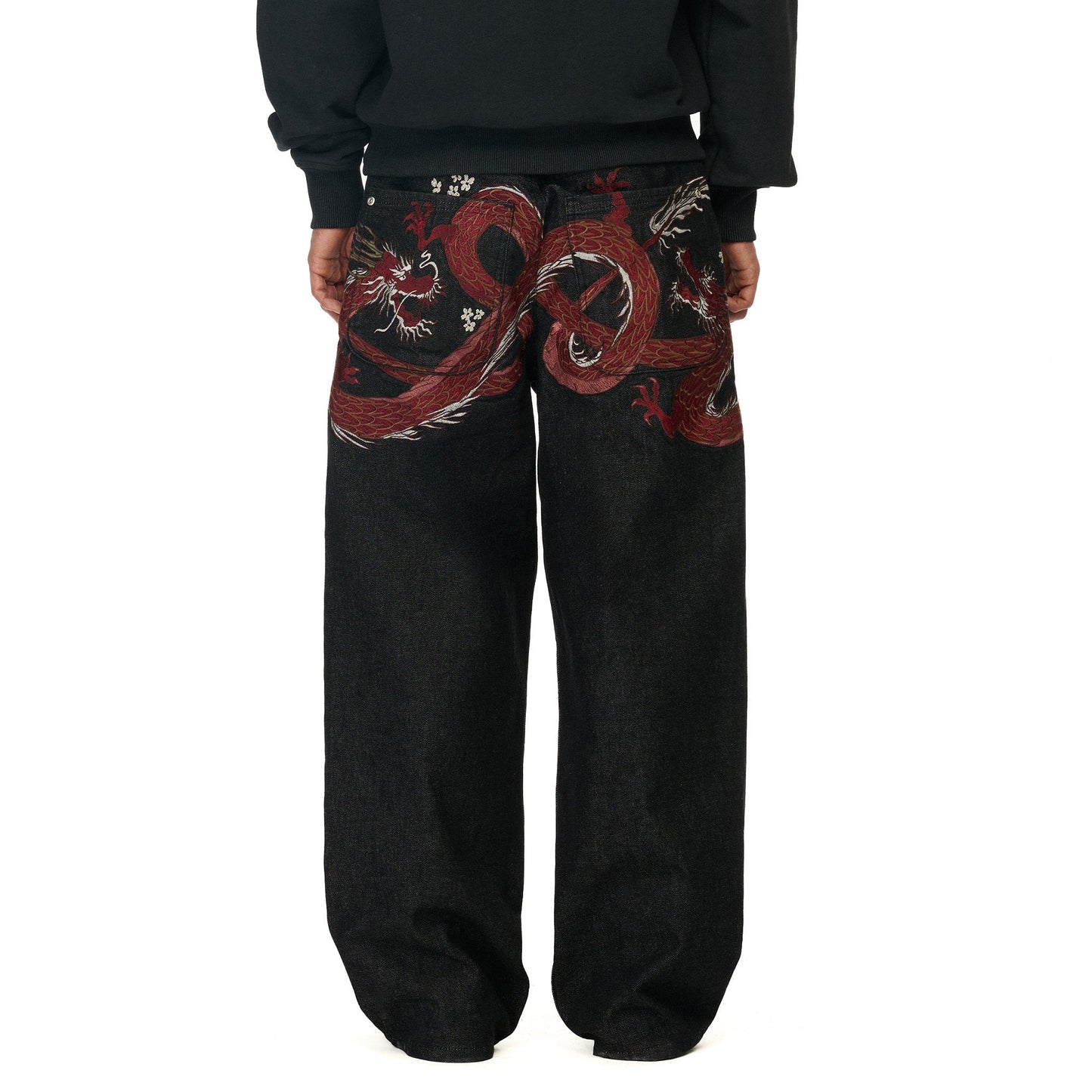 "yakuza" raw Denim black