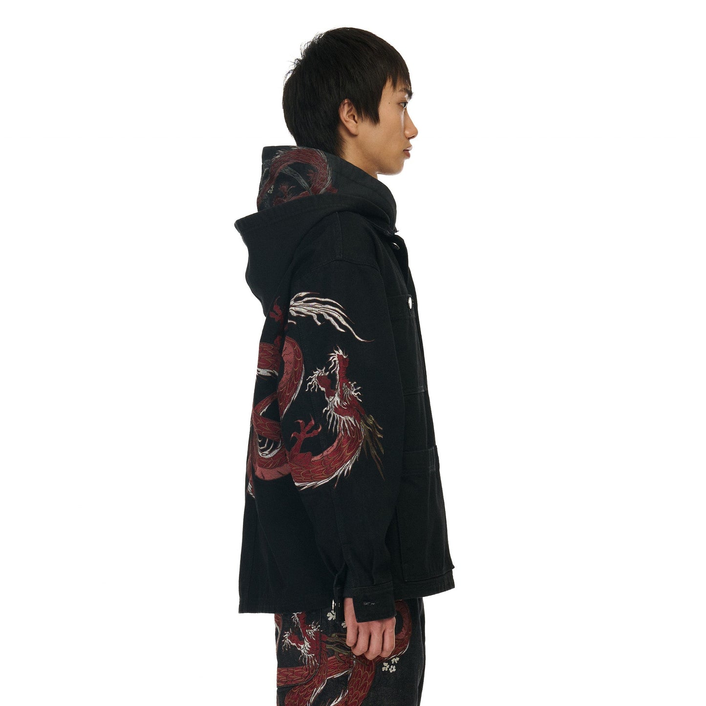 "yakuza" denim Jacket black