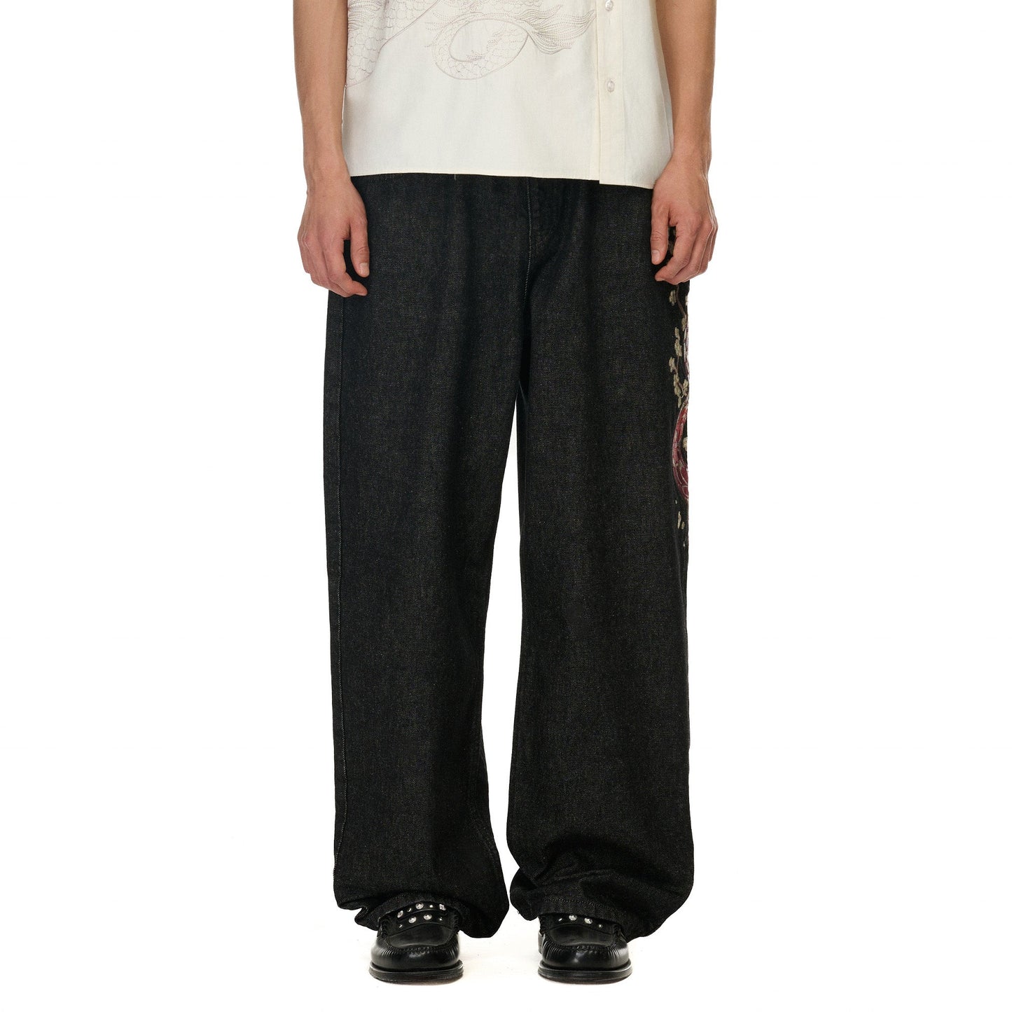 "yakuza" raw Denim black 01