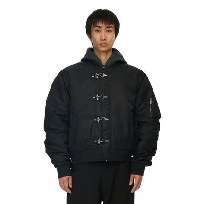 "yakuza" bomber Jacket black