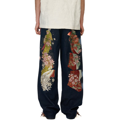 "yakuza" indigo raw Denim