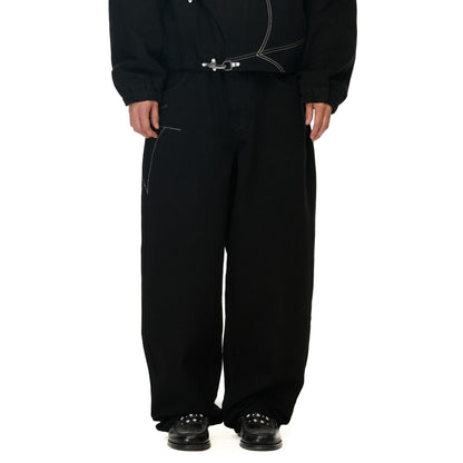 "spiderweb" raw Denim