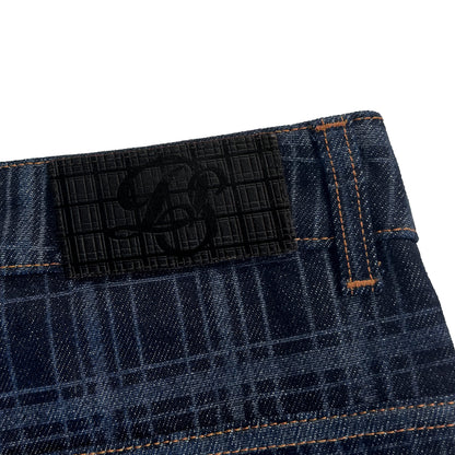 "gallery" laser printed Denim