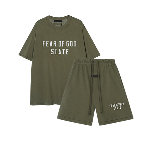 FW24 STATE T-Shirt / Shorts / Set - Turquoise