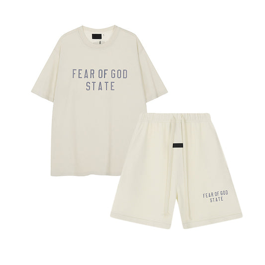 FW24 STATE T-Shirt / Shorts / Set -  Milky White