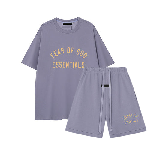 FW24 Half Arc T-Shirt / Shorts / Set - Purple