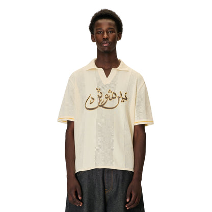 "aziza" jersey Knit creme