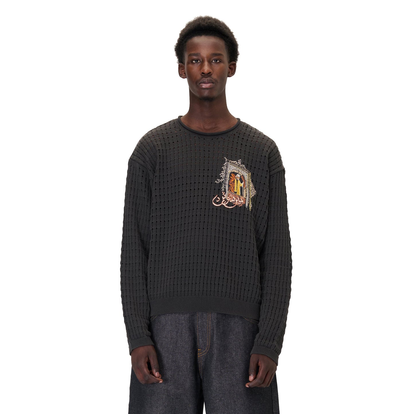 "aziza" longsleeve Knit anthracite