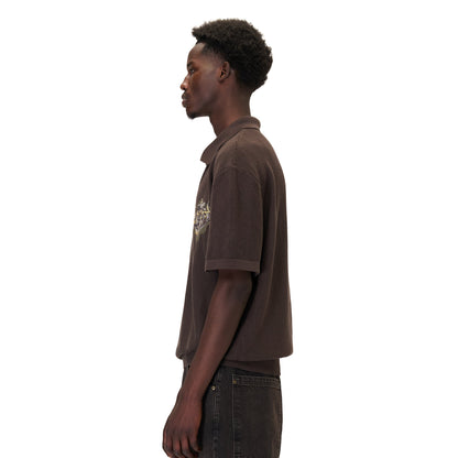 "aziza" polo Knit brown