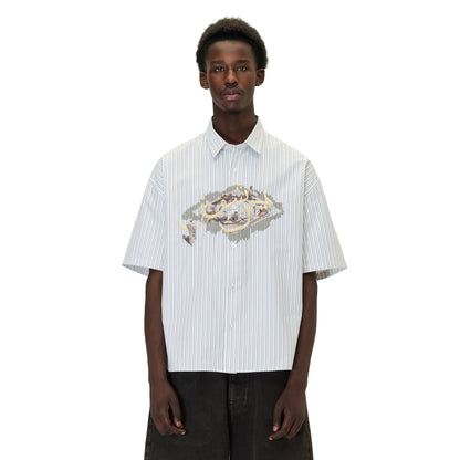 "aziza" striped Shirt