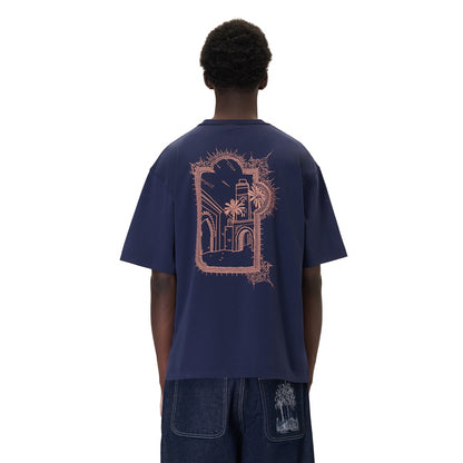 "aziza" T Shirt navy