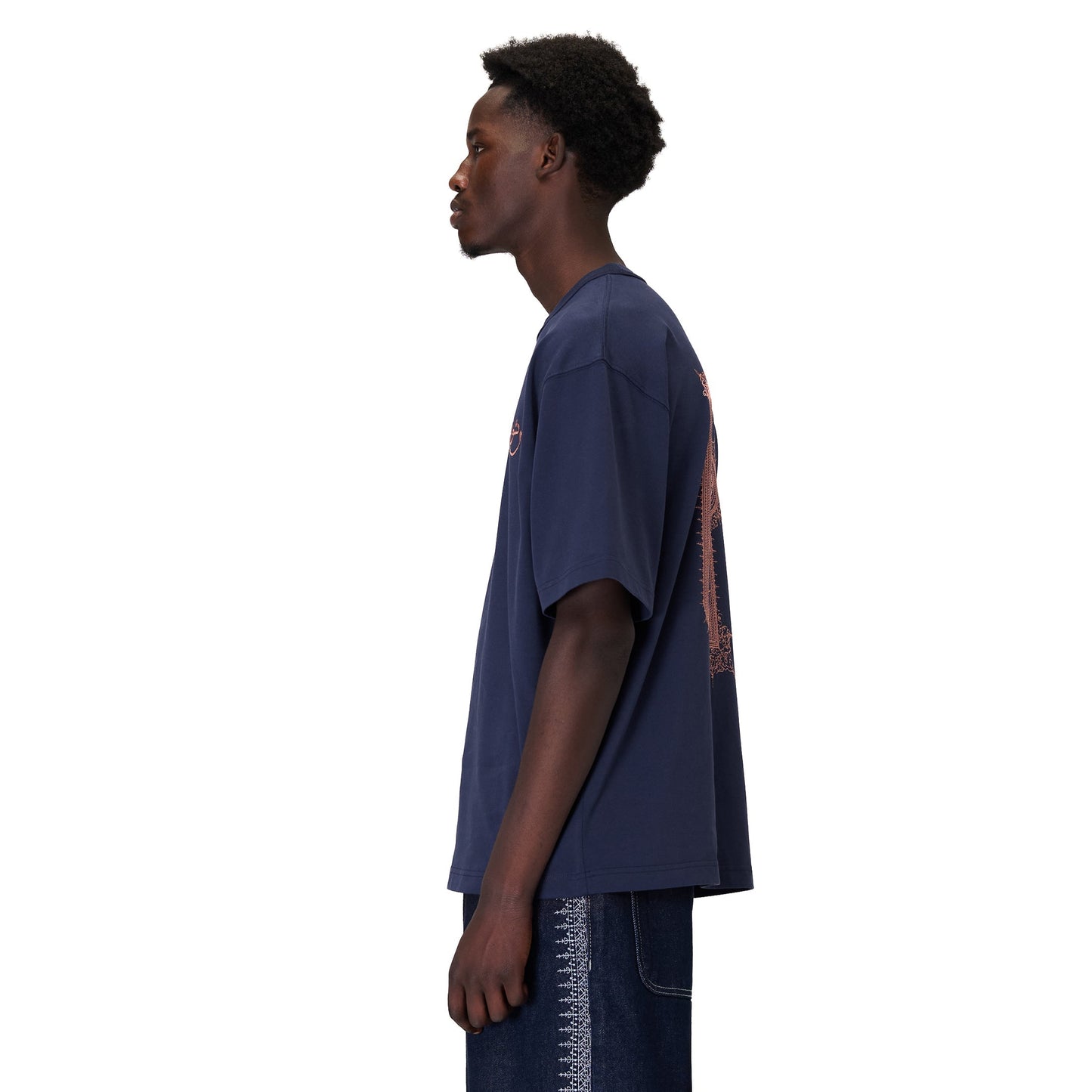 "aziza" T Shirt navy