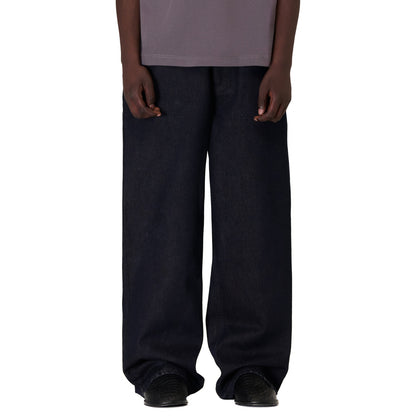 "aziza" red tinted Denim