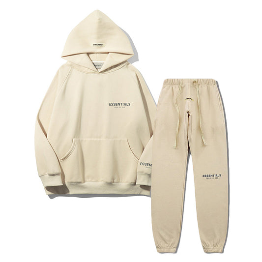 FW21 Reflective Font Hoodie / Pants / Set - Beige