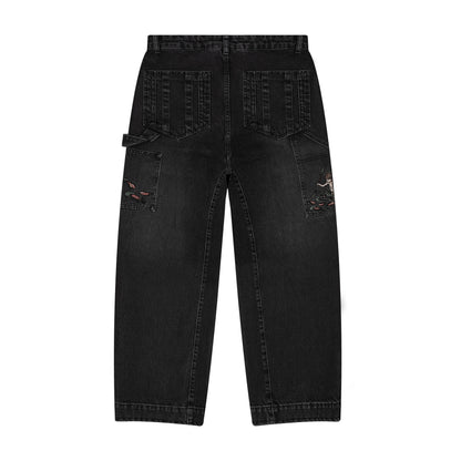 "lotus" denim black