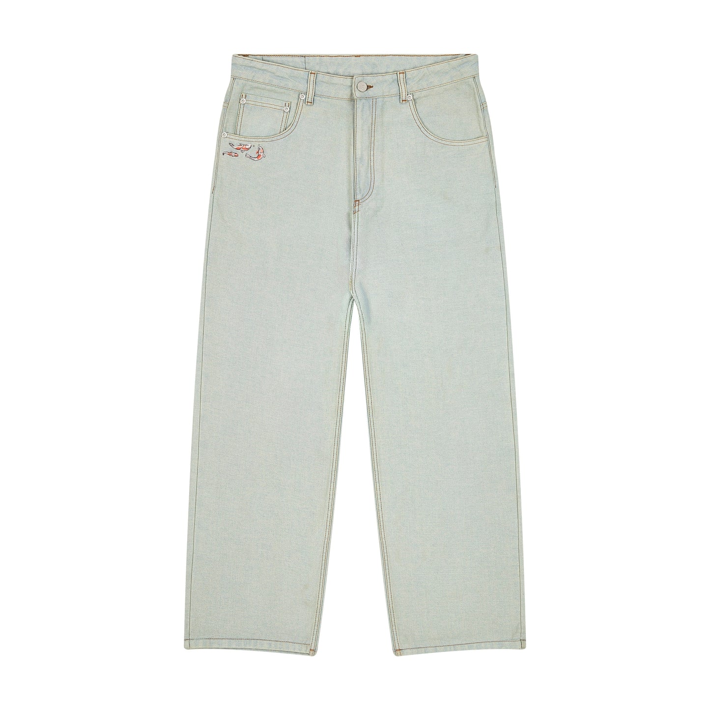 "koi fish" reverse denim