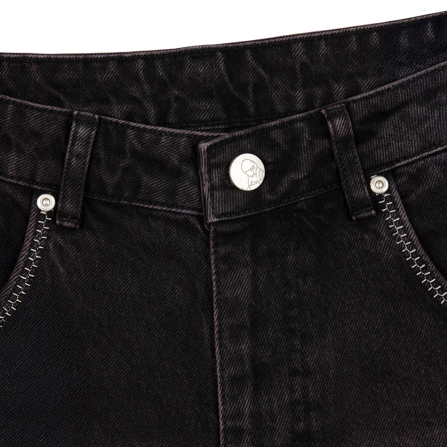 "lotus" denim black purple tint