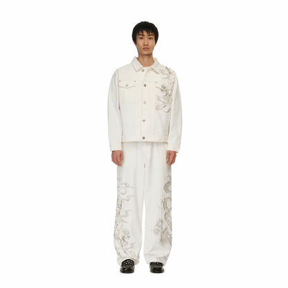 "yakuza" Denim off white